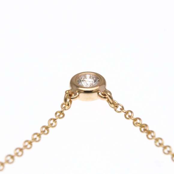 TIFFANY 18k Gold Diamond Necklace